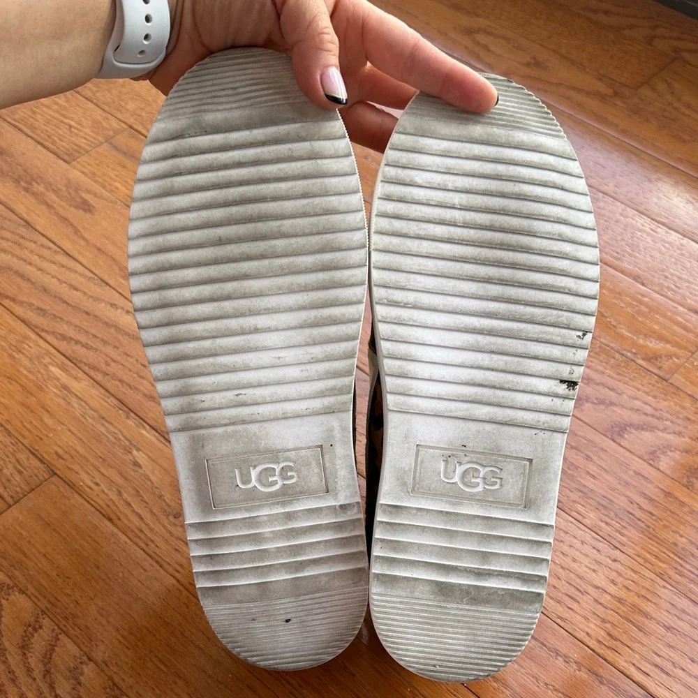 Leopard Print Slip-On UGG Jass Exotic Calf Hair Sneakers - Women's Size 7 GUC